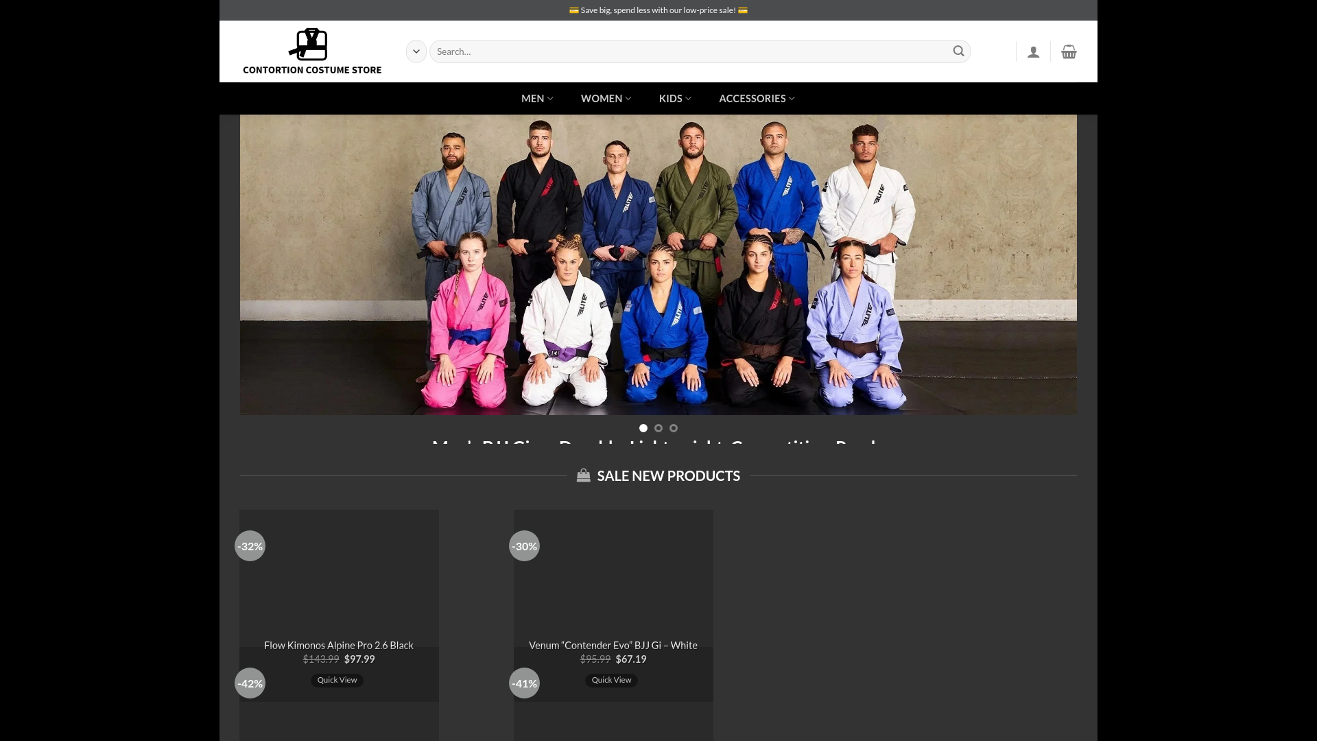 website screenshot of https://combatjiujitsumore.com