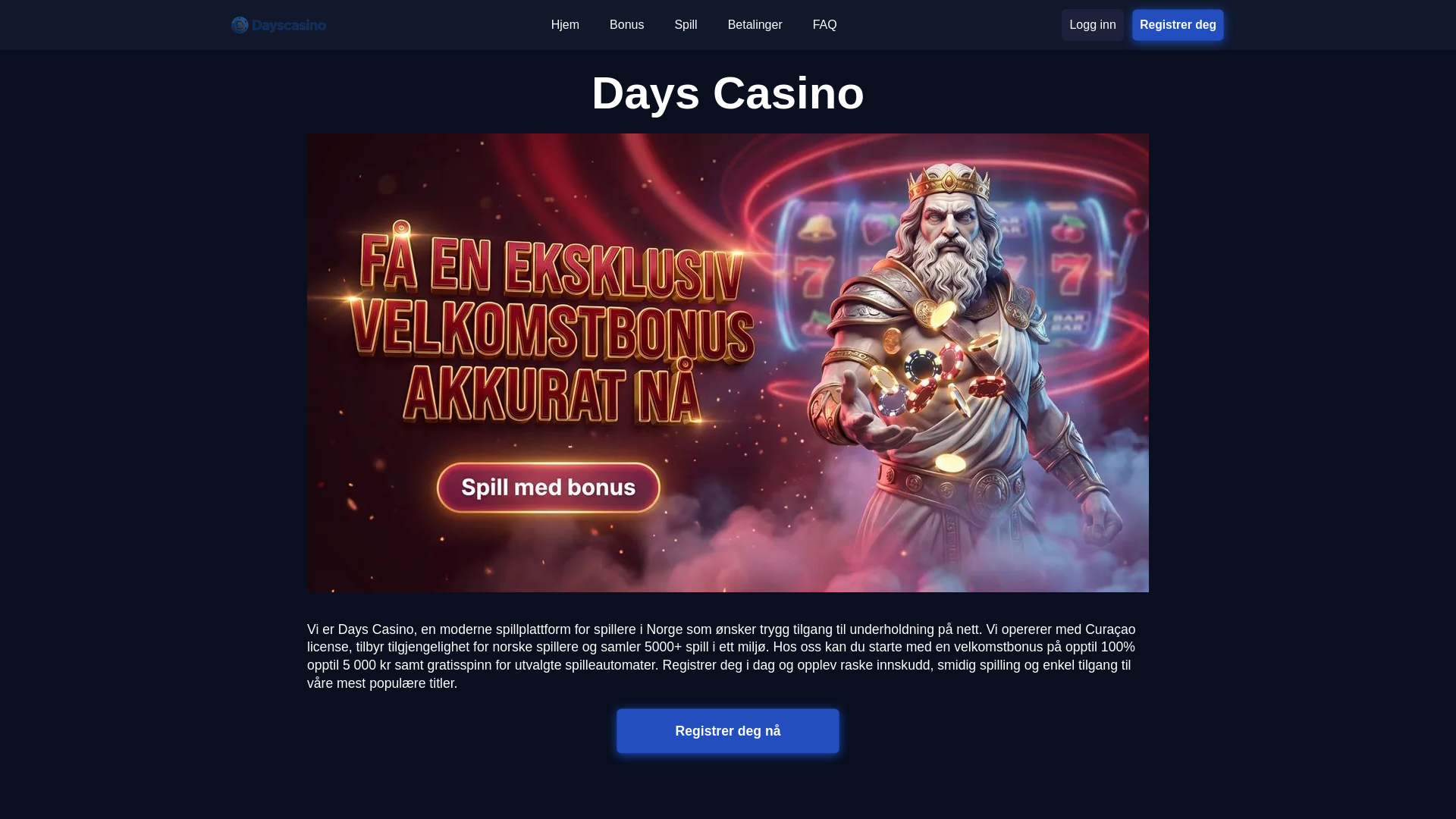 website screenshot of https://dayscasino-no-48992.pages.dev/