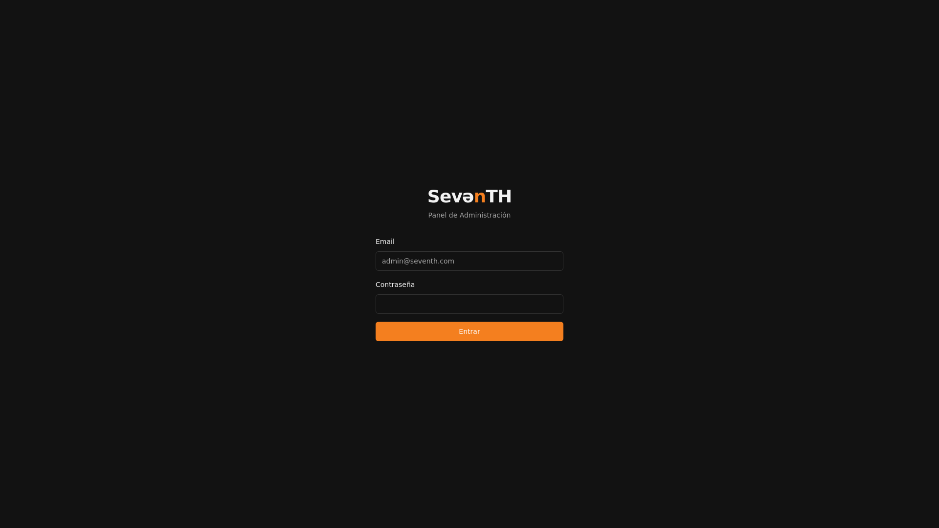 website screenshot of https://seventh-admin.pages.dev/