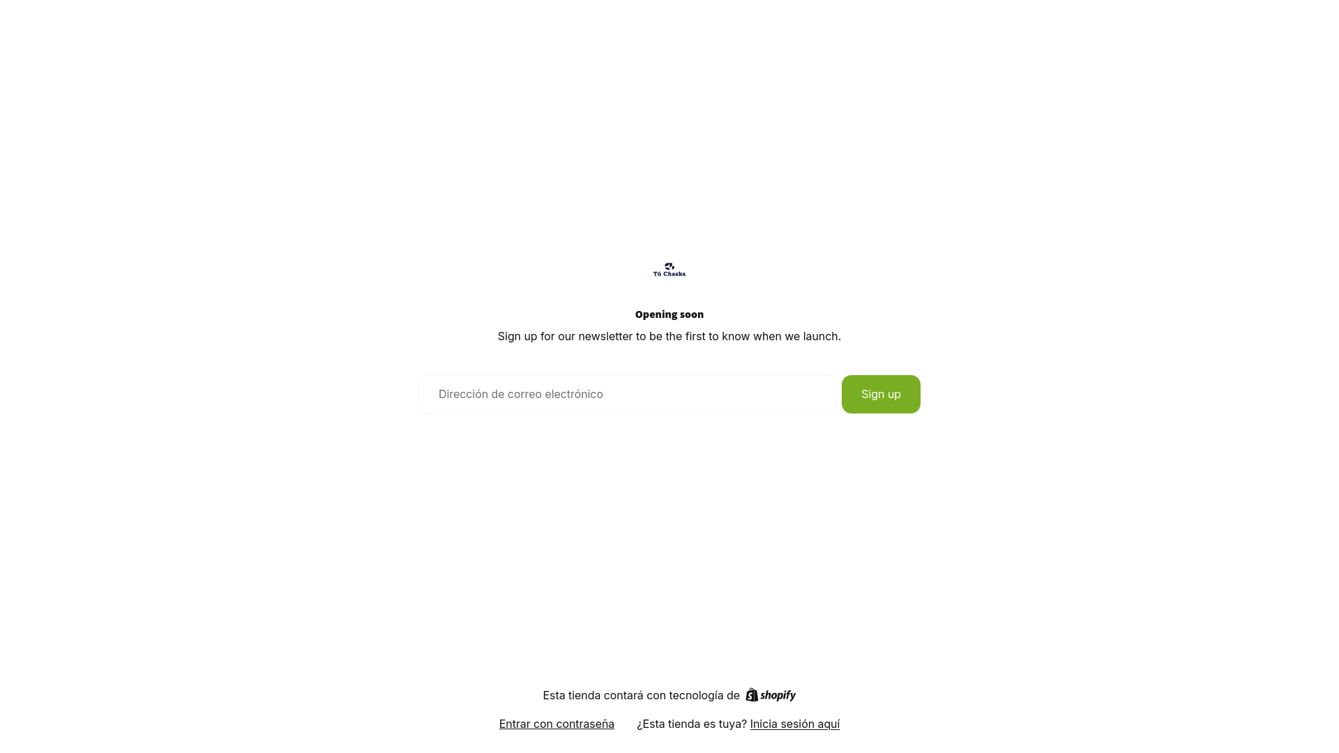 website screenshot of https://chaskaonline.com/