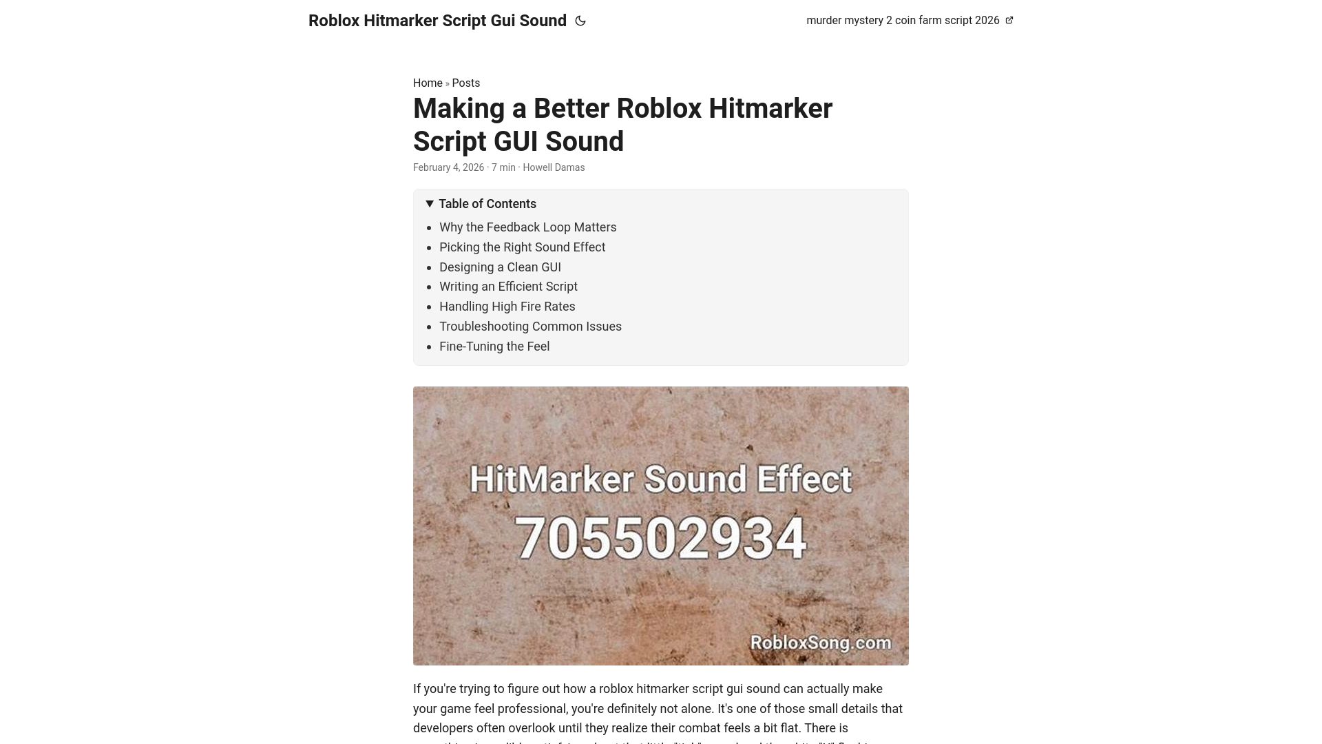website screenshot of https://roblox-hitmarker-script-gui-sound.pages.dev/