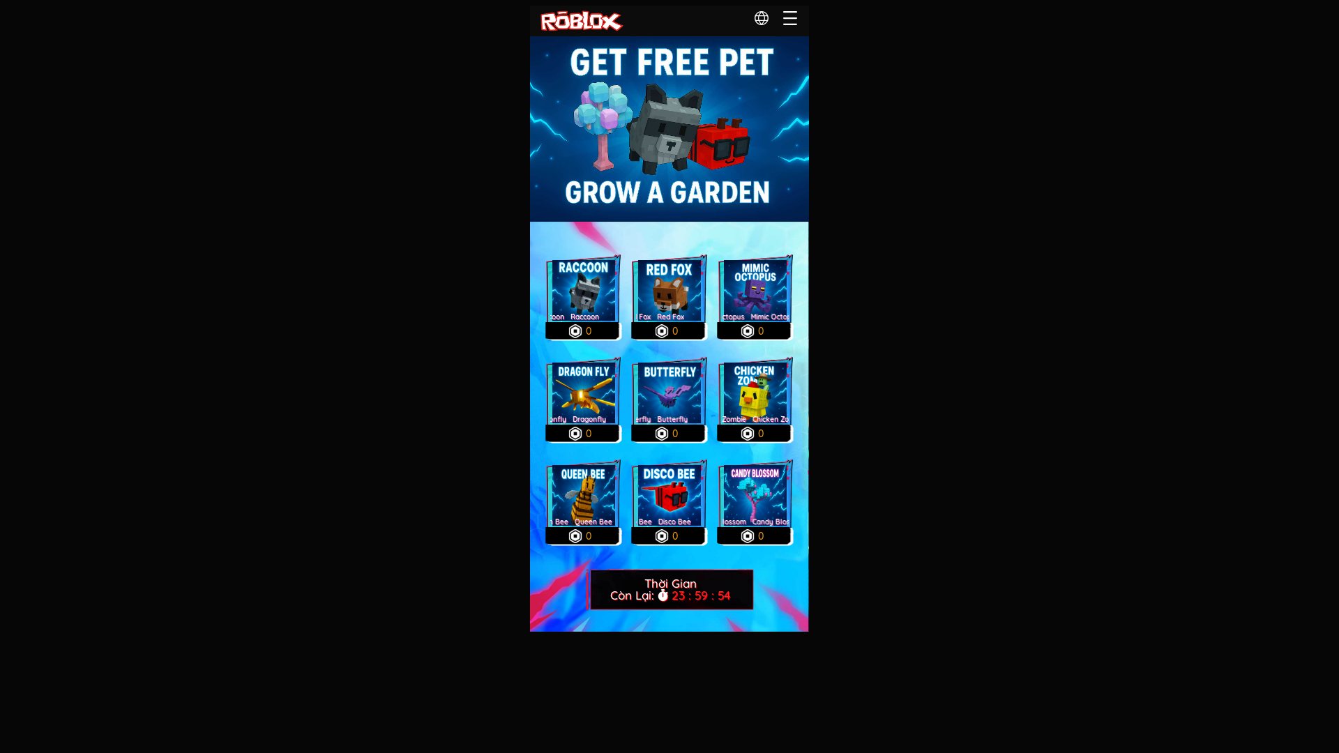 website screenshot of https://nhanquagrowagarden.online/