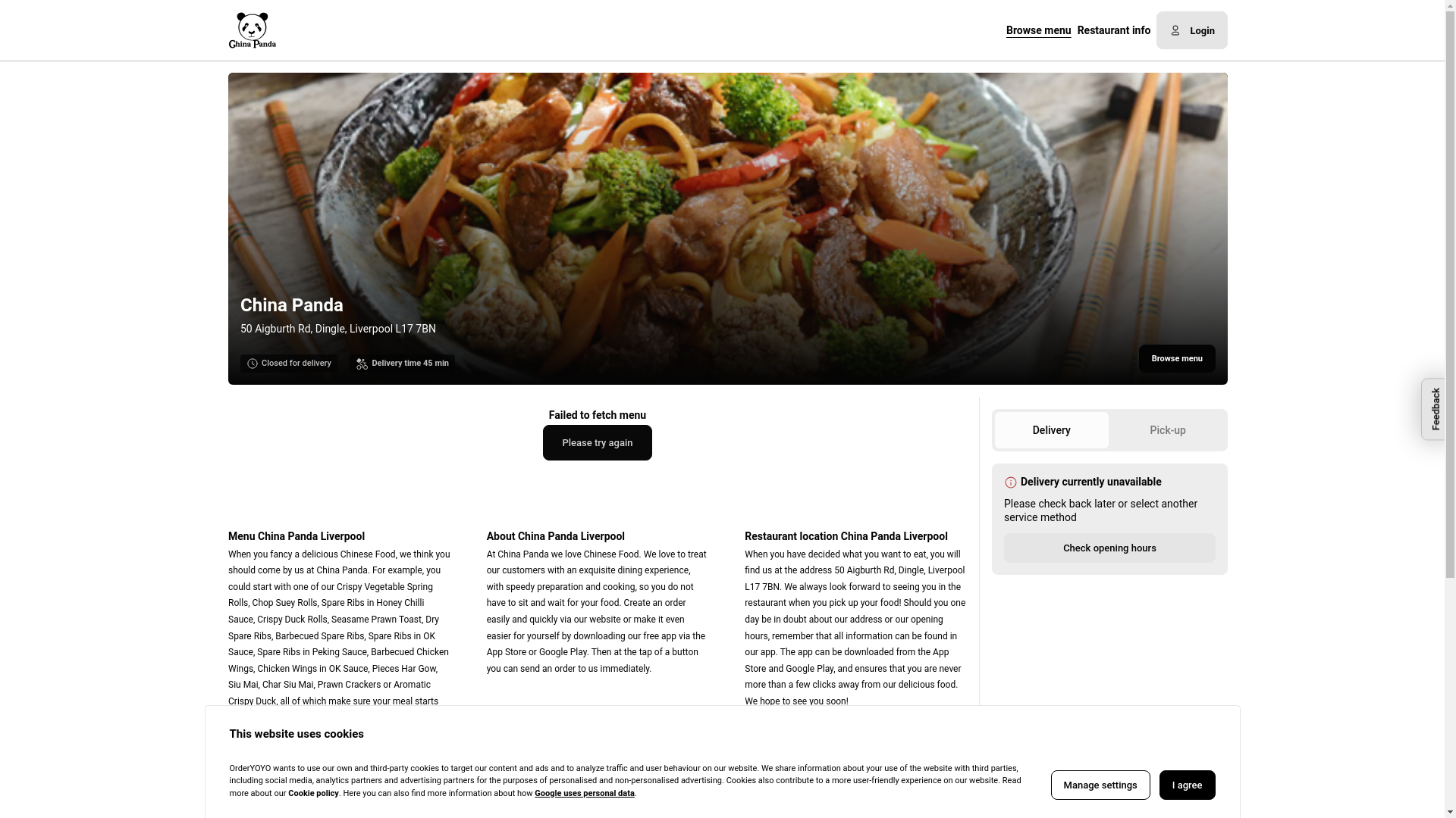 website screenshot of https://chinapandaaigburth.co.uk/