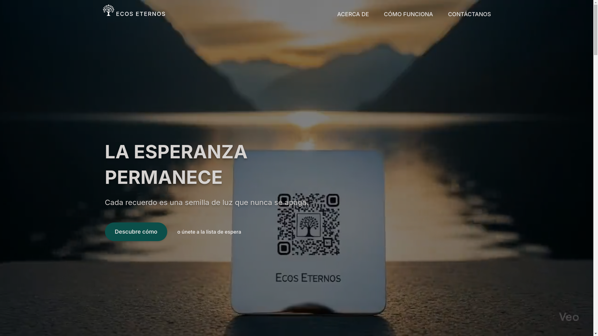 website screenshot of https://ecoseternos.pages.dev/