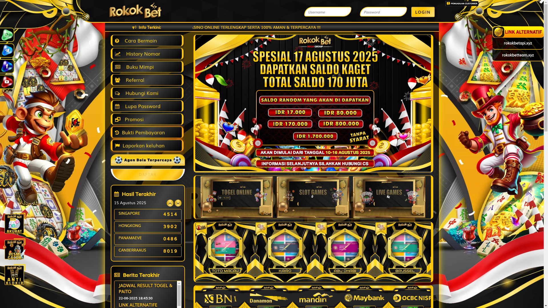 website screenshot of https://rokokbetkoran.xyz/