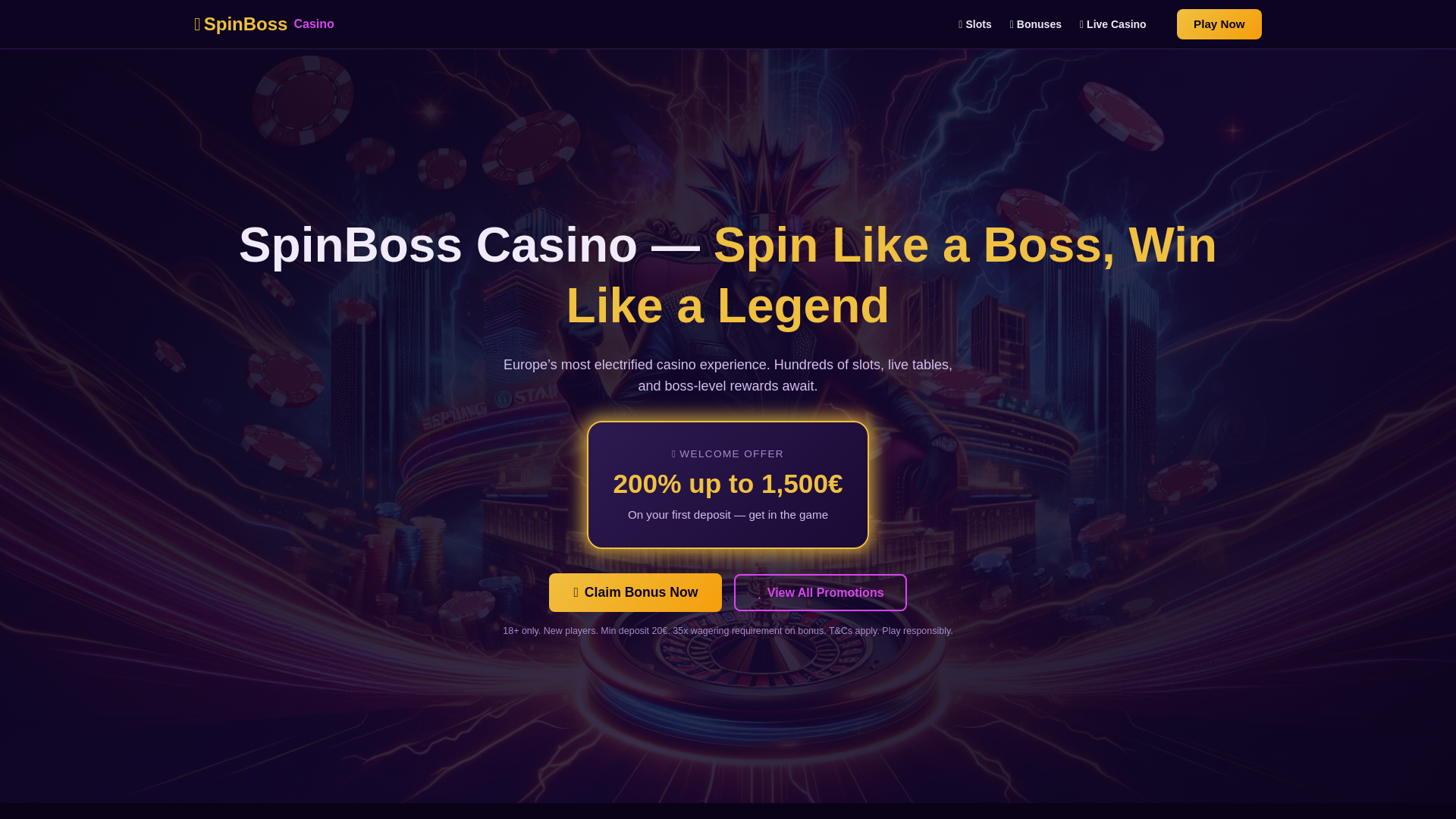 website screenshot of https://spinboss-drop.pages.dev/