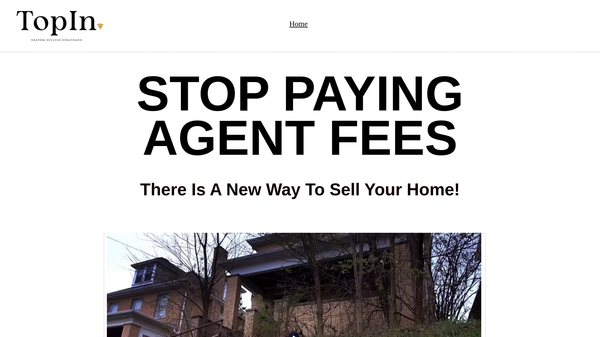 website screenshot of https://topinrealestate.com