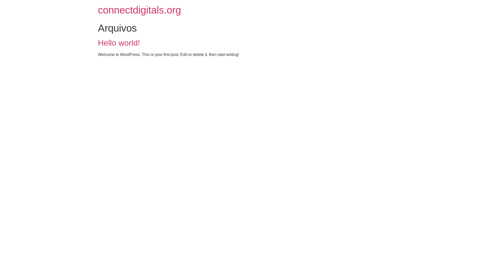 website screenshot of https://connectdigitals.org/
