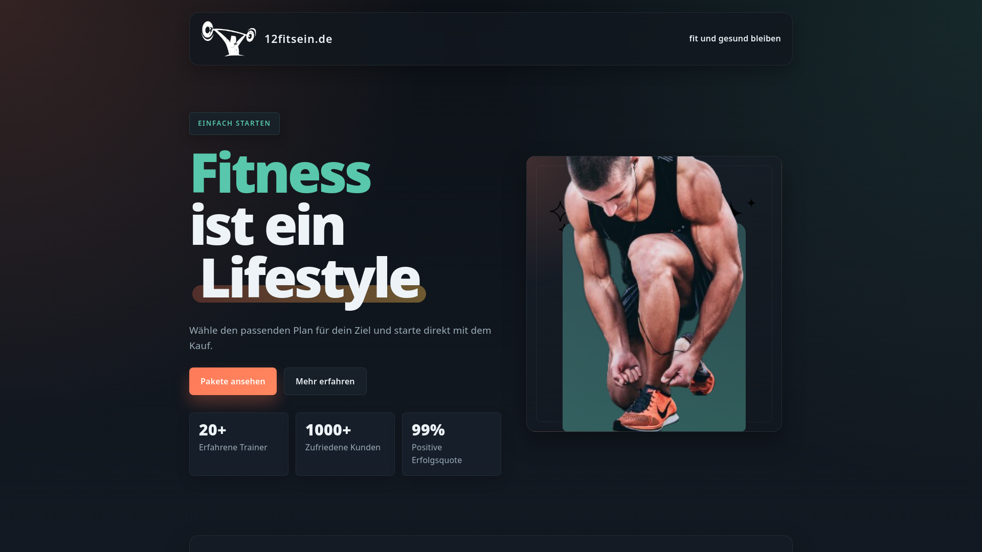 website screenshot of https://12fitsein.de/