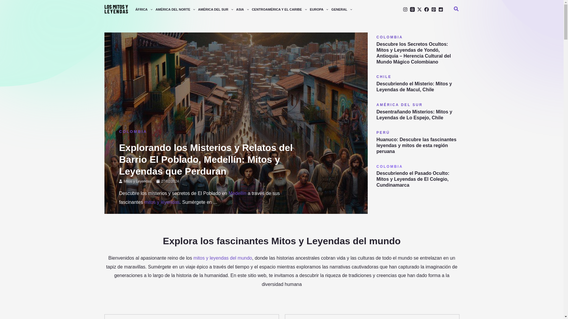 website screenshot of https://losmitosyleyendas.com/