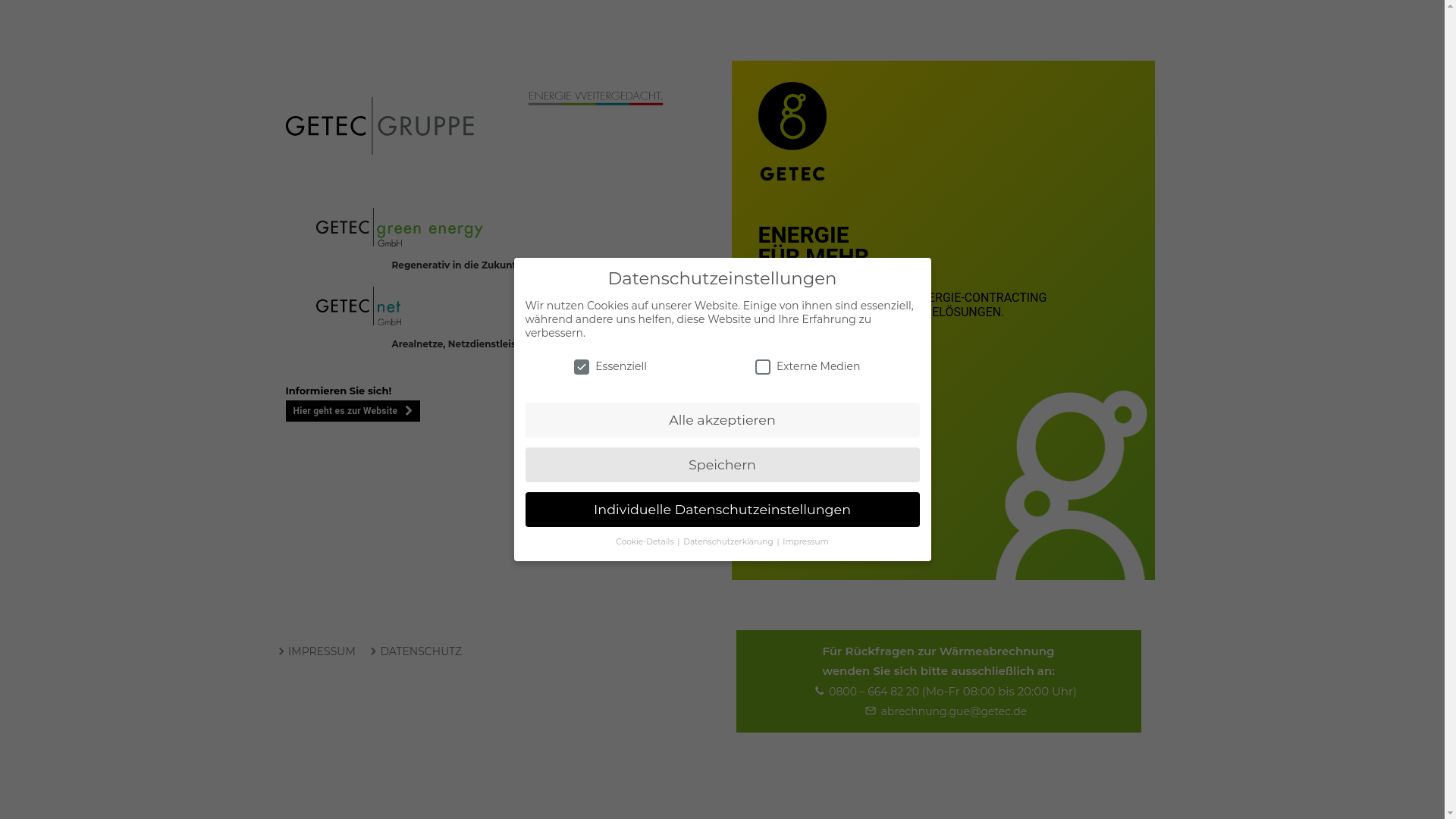 website screenshot of https://www.getec.de/