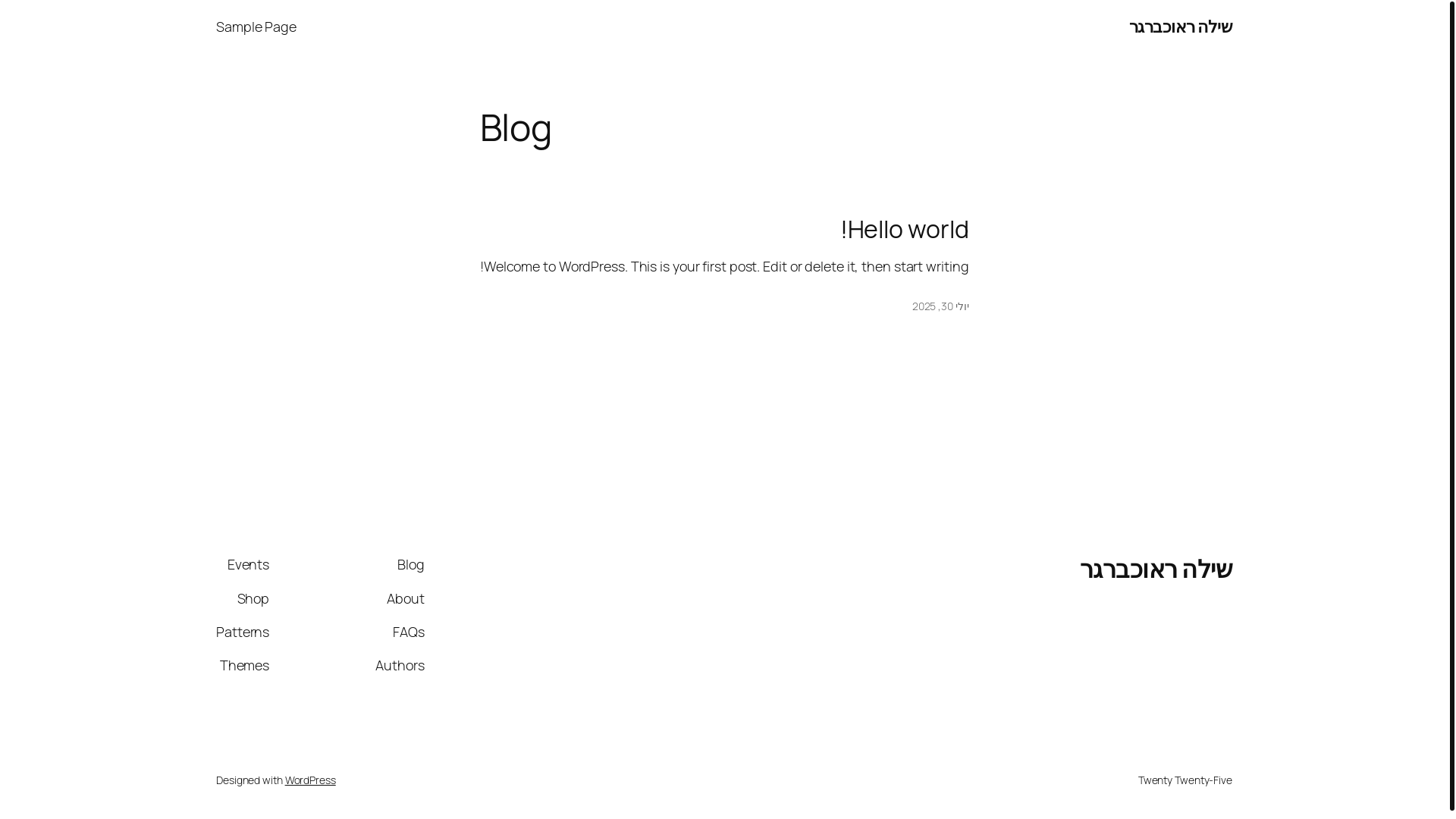 website screenshot of https://shilorauchberger.co.il/