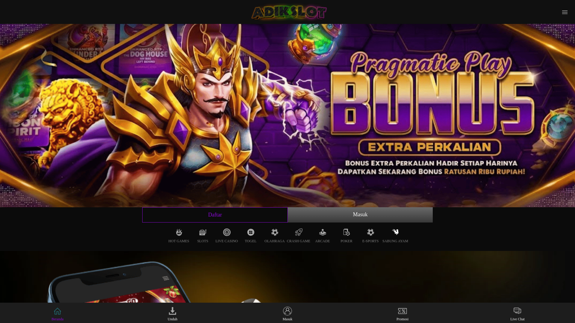 website screenshot of https://masukadikslot.pages.dev/