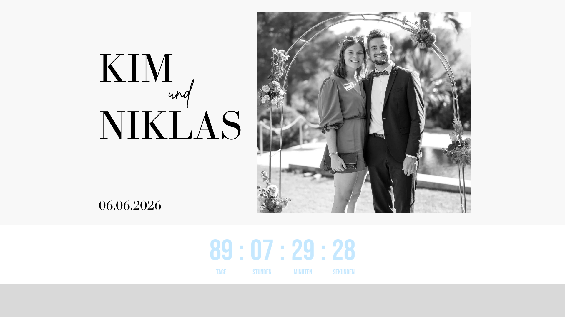 website screenshot of https://kimundniklas.de/