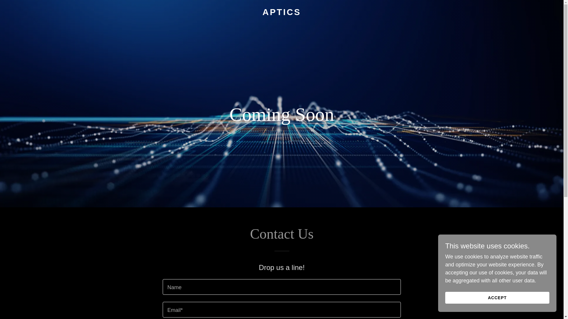 website screenshot of https://aptics.io/