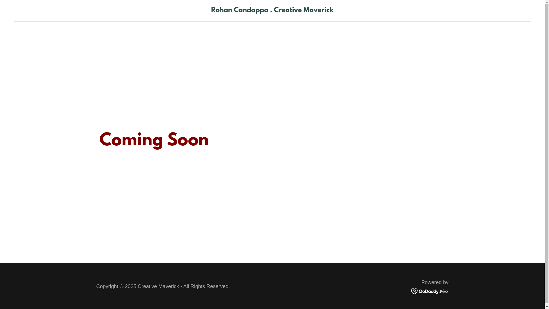 website screenshot of https://creativemav.com/