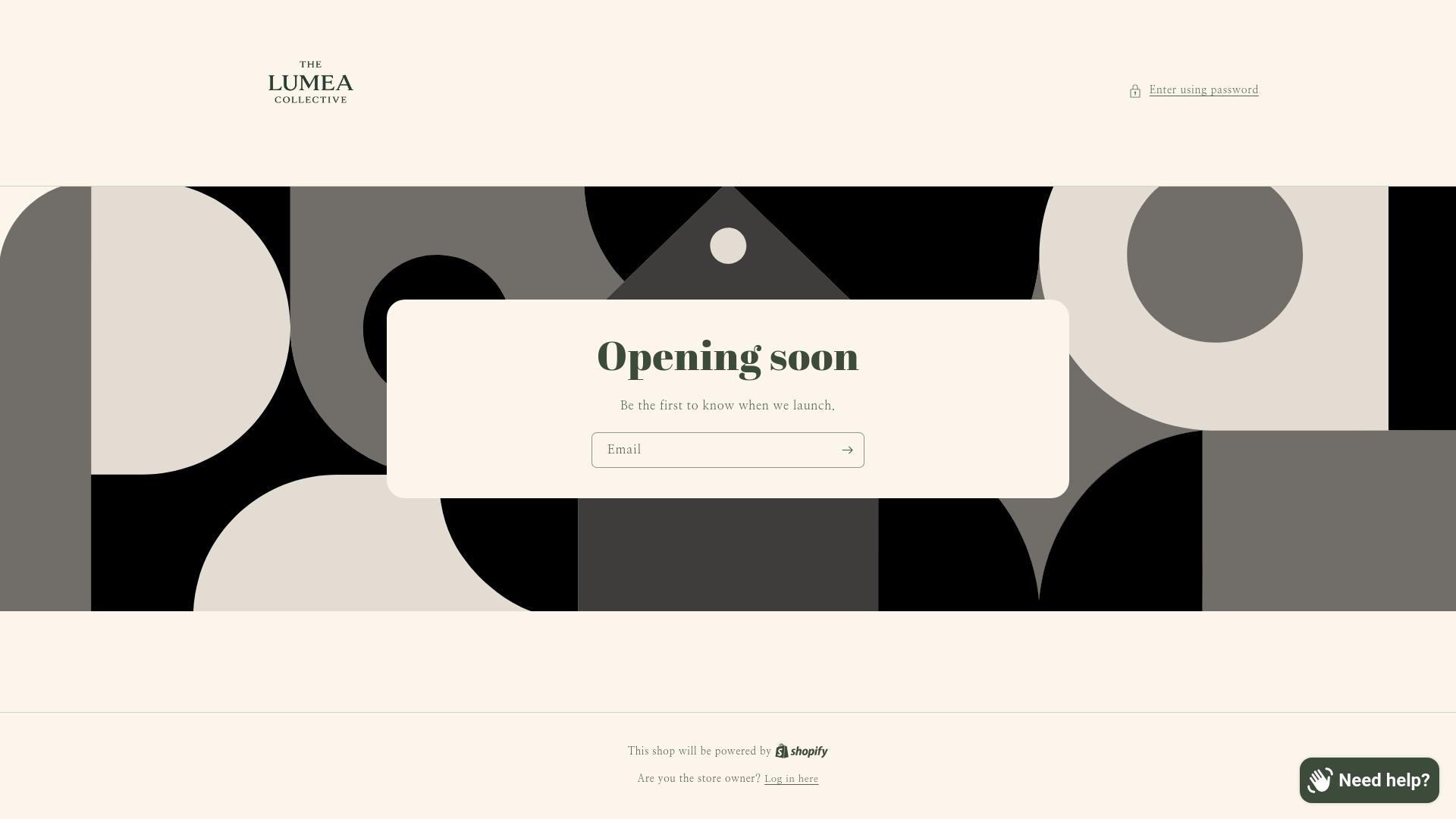 website screenshot of https://thelumeacollective.com/