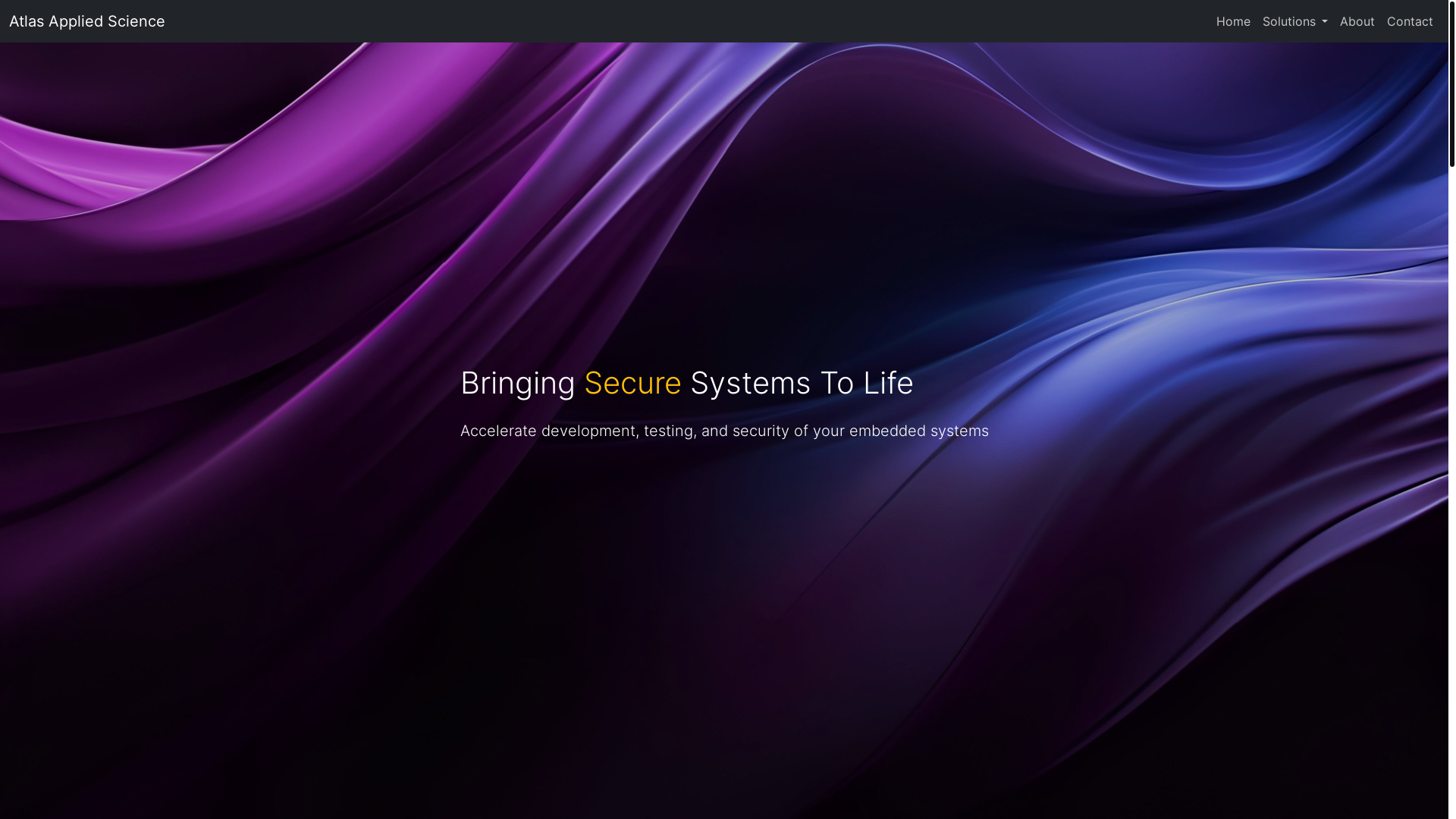 website screenshot of https://atlasappliedscience.pages.dev/