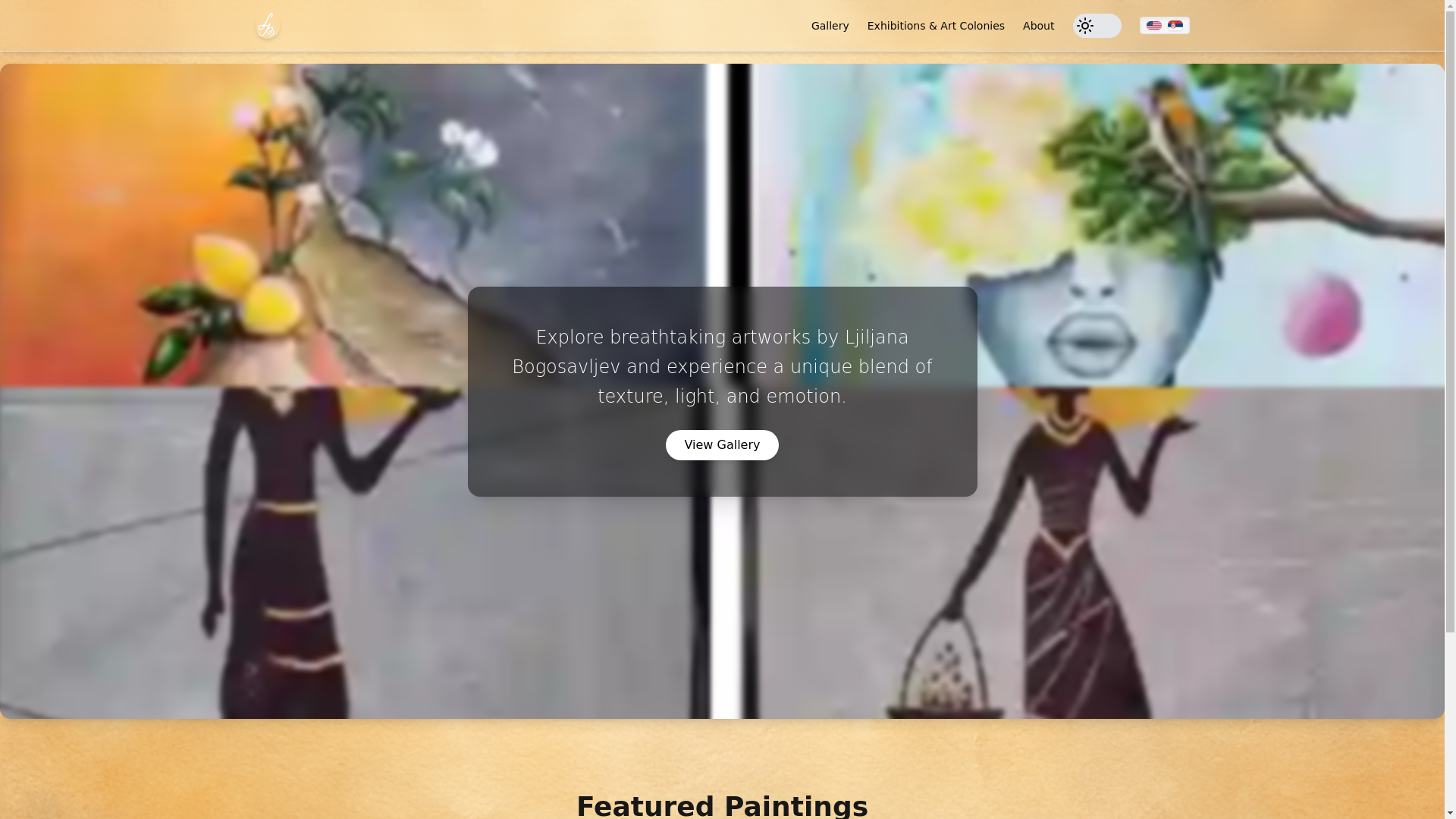 website screenshot of https://ljiljana-bogosavljev.rs/