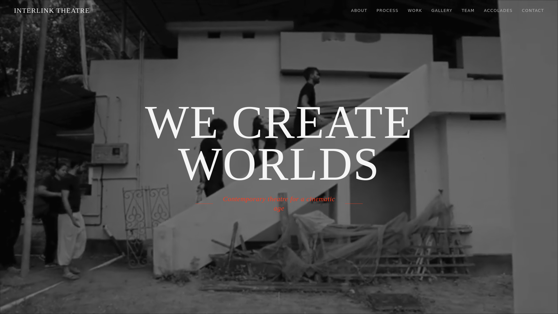 website screenshot of https://theinterlinktheatre.com/