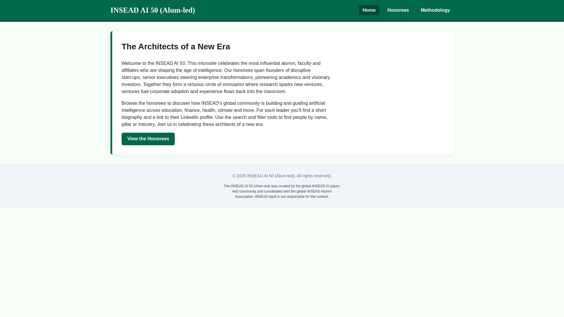 website screenshot of https://inseadai50.pages.dev/
