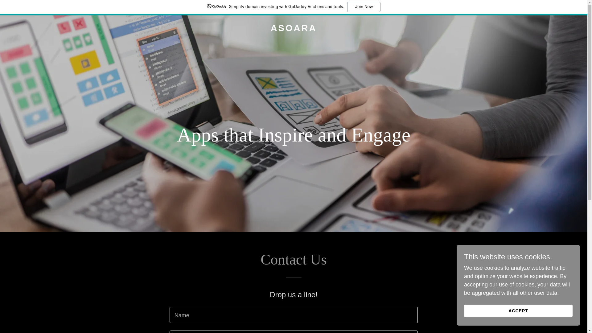 website screenshot of https://asoara.app/