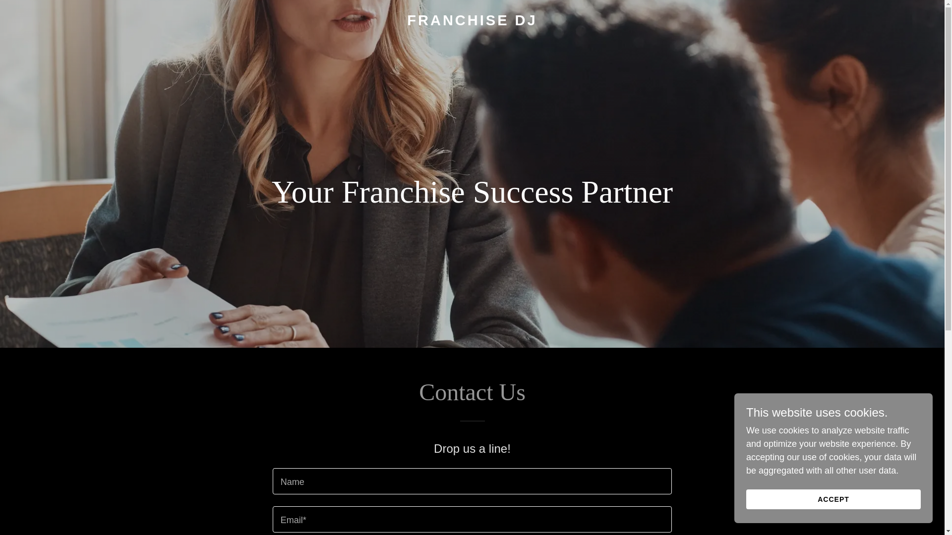 website screenshot of https://franchisedj.com/