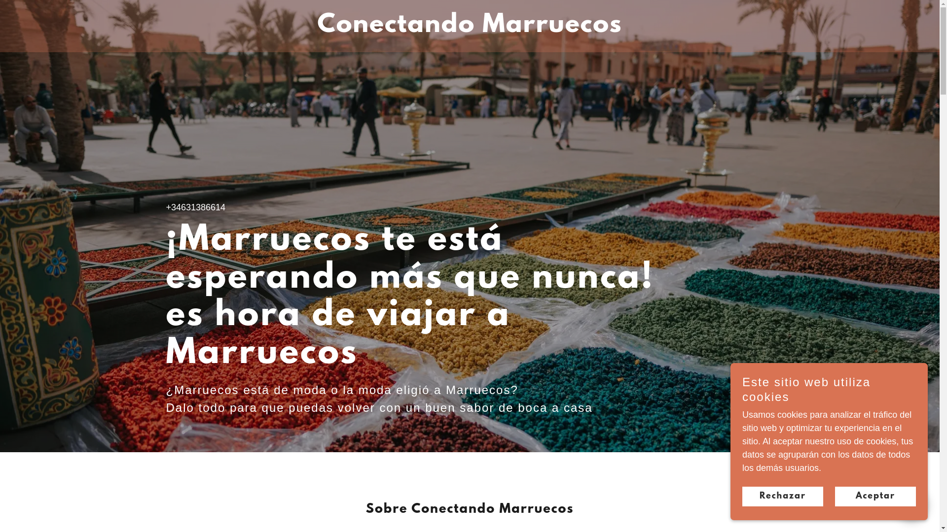 website screenshot of https://conectandomarruecos.com/