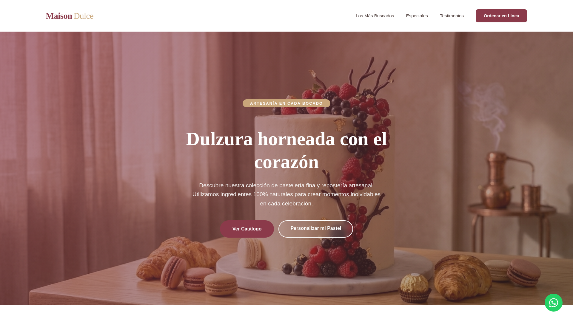 website screenshot of https://maison-dulce.pages.dev/