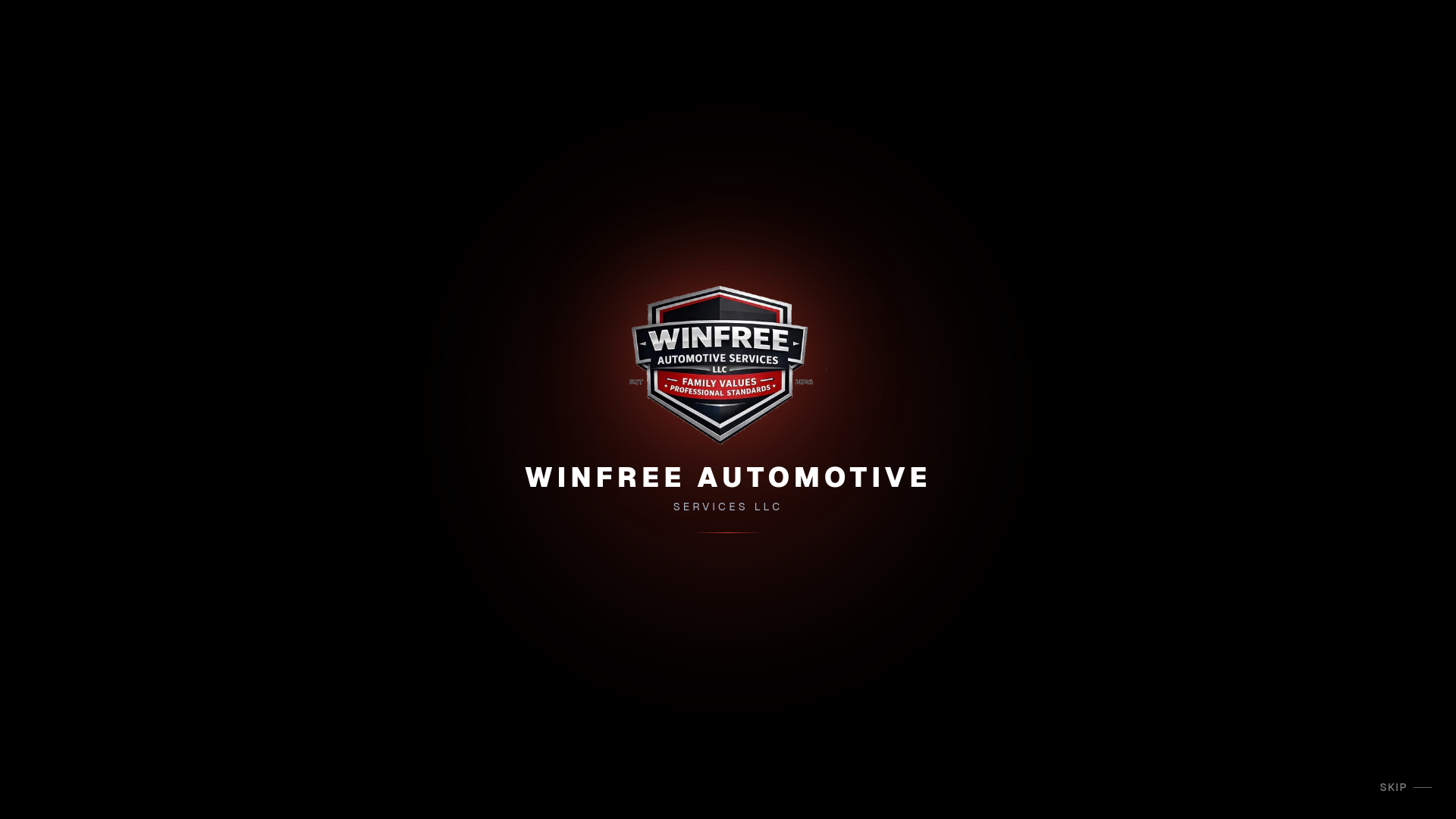 website screenshot of https://winfreeautoservices.com/