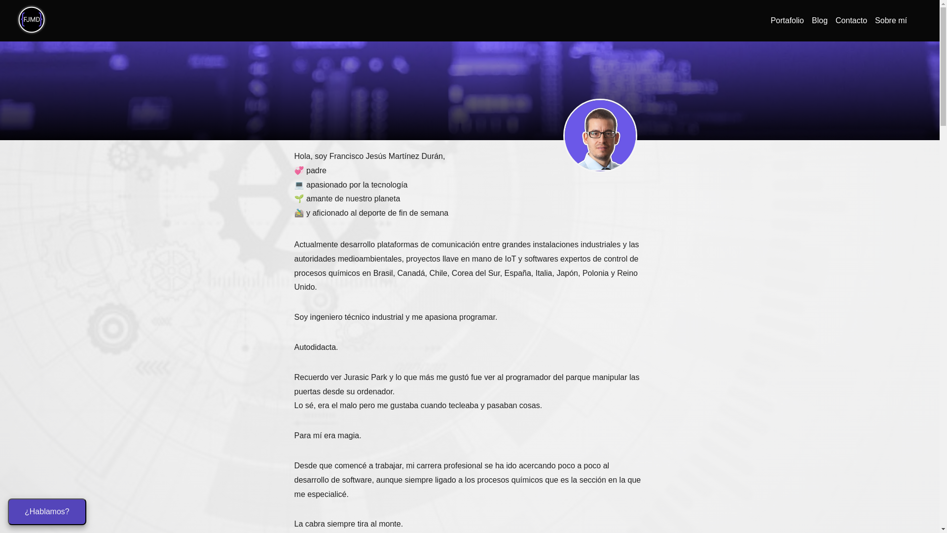 website screenshot of https://fjmduran.pages.dev/