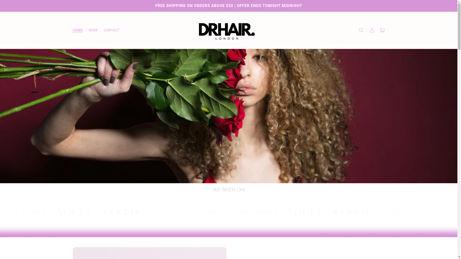 website screenshot of https://drhairlondon.com/