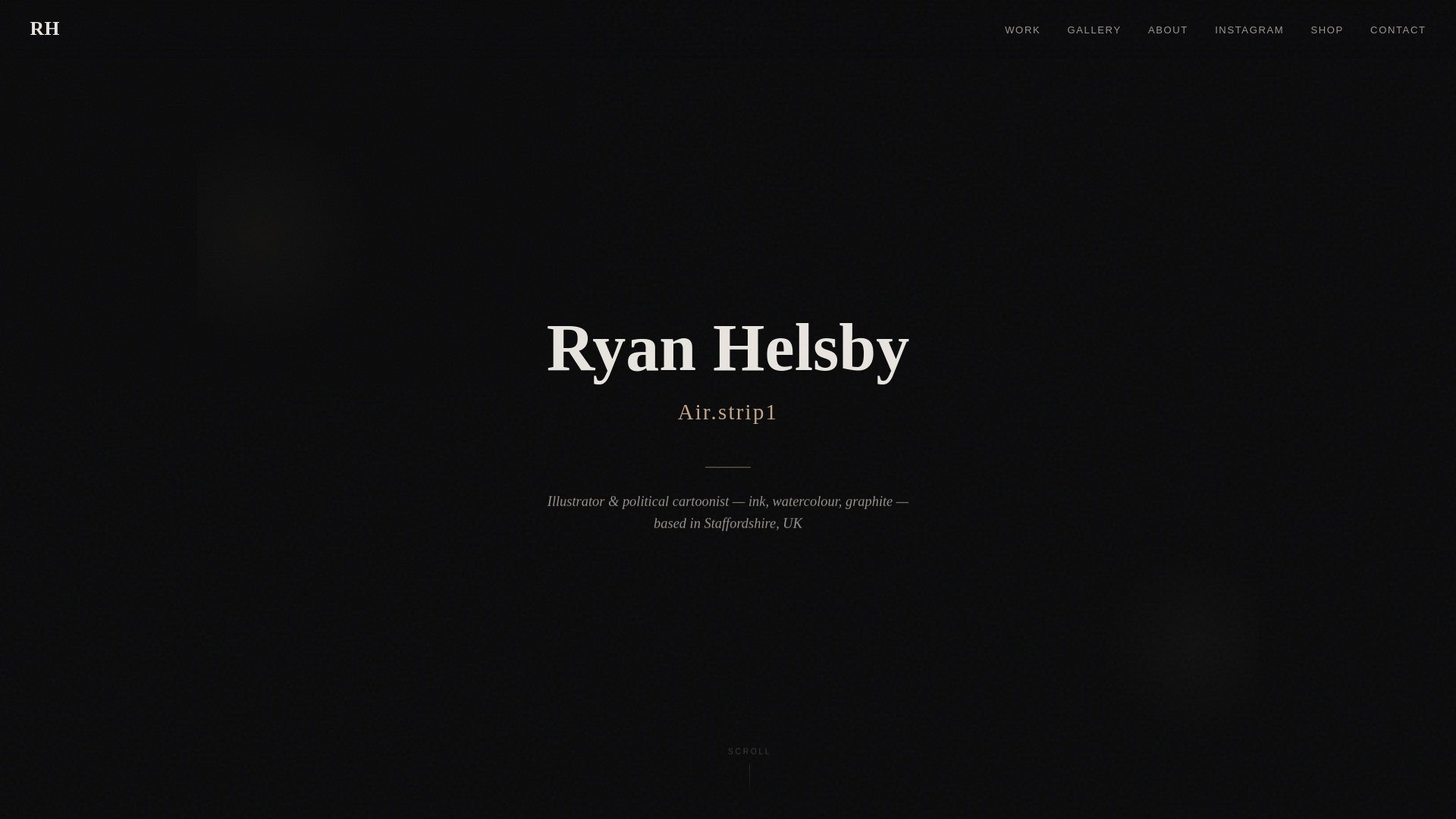 website screenshot of https://rhillustration.co.uk/