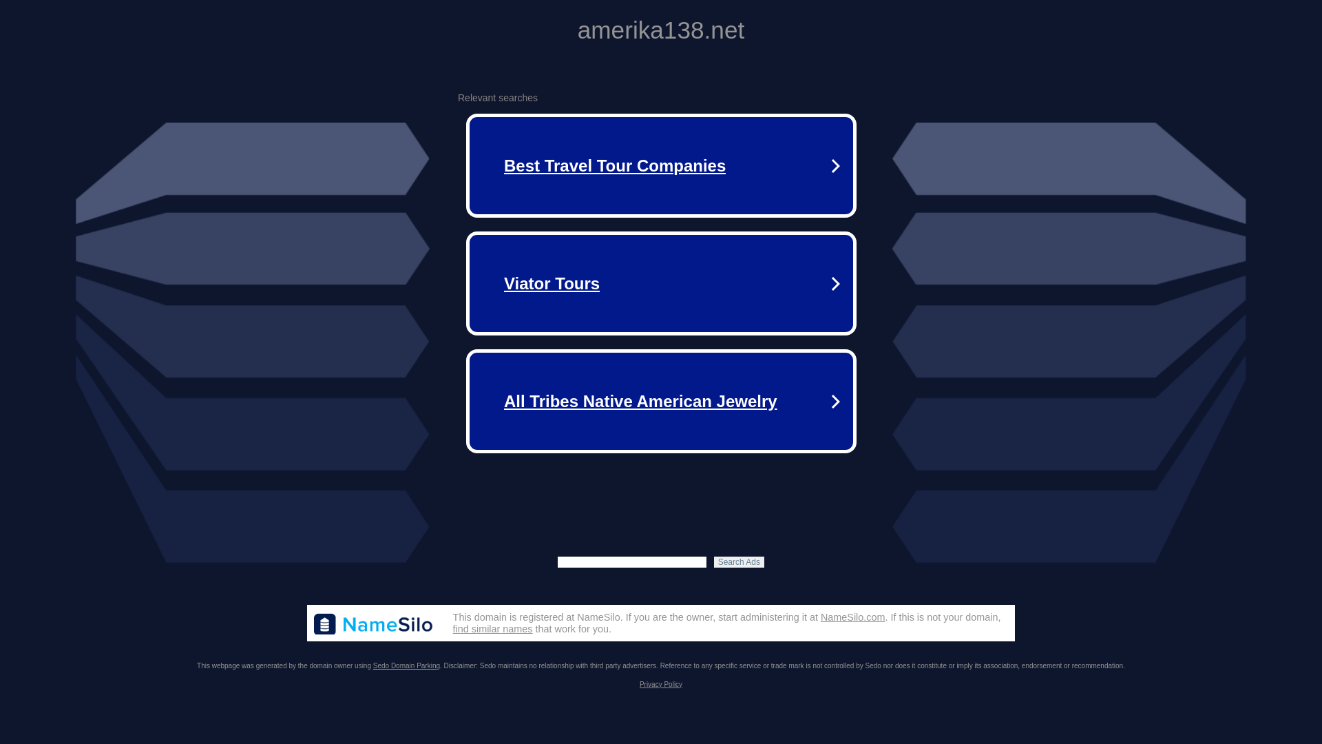 website screenshot of https://amerika138.net/