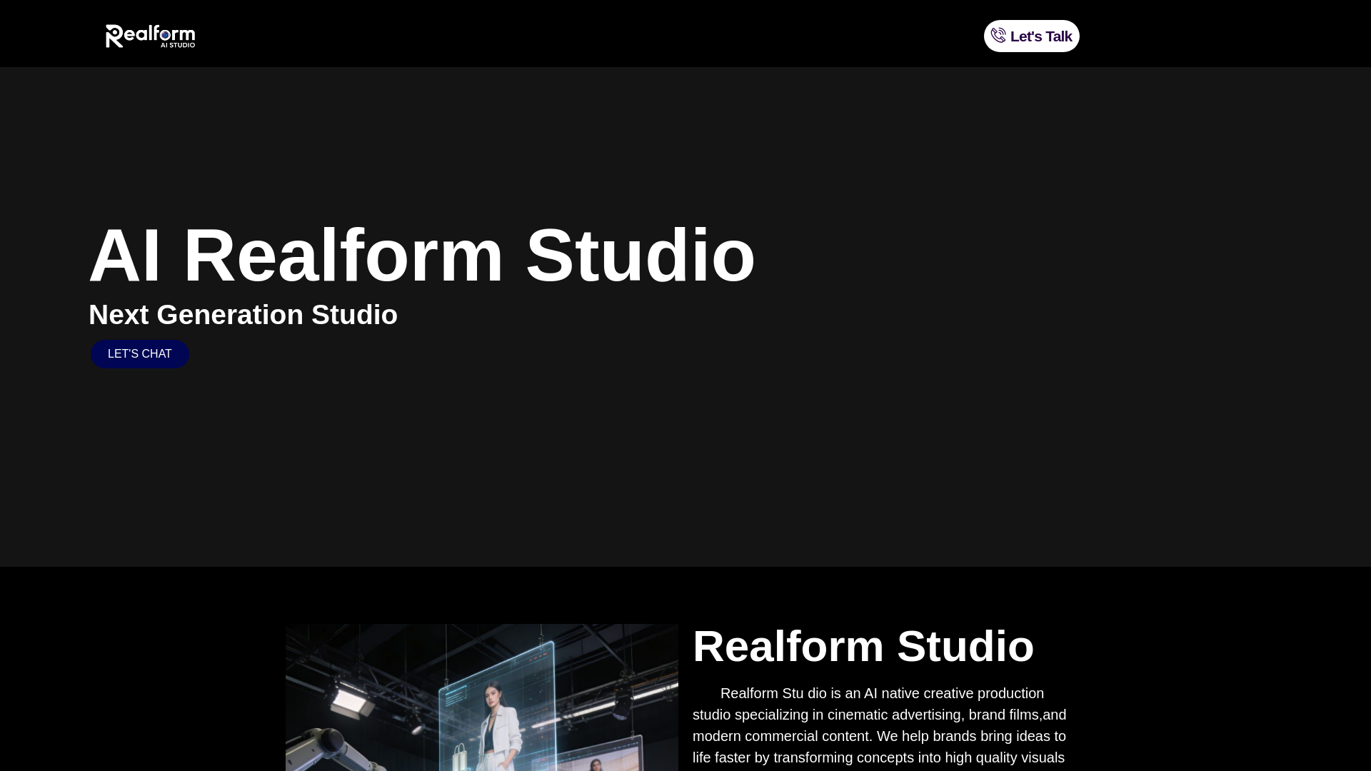 website screenshot of https://airealform.com/