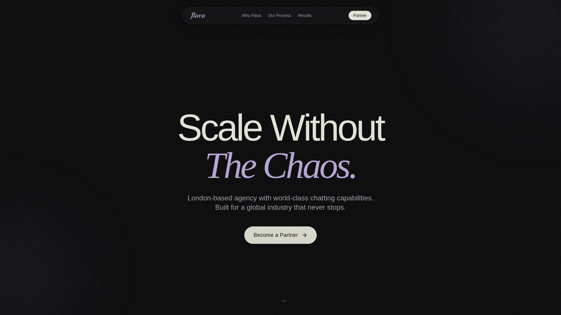 website screenshot of https://flavamanagement.com/