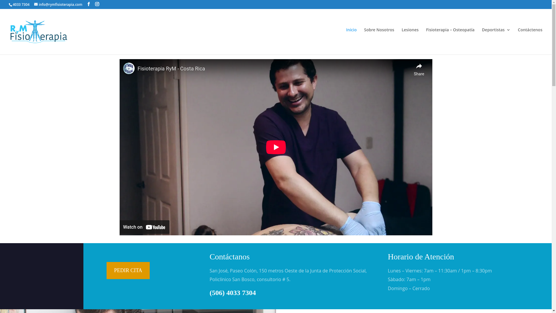 website screenshot of https://rymfisioterapia.pages.dev/