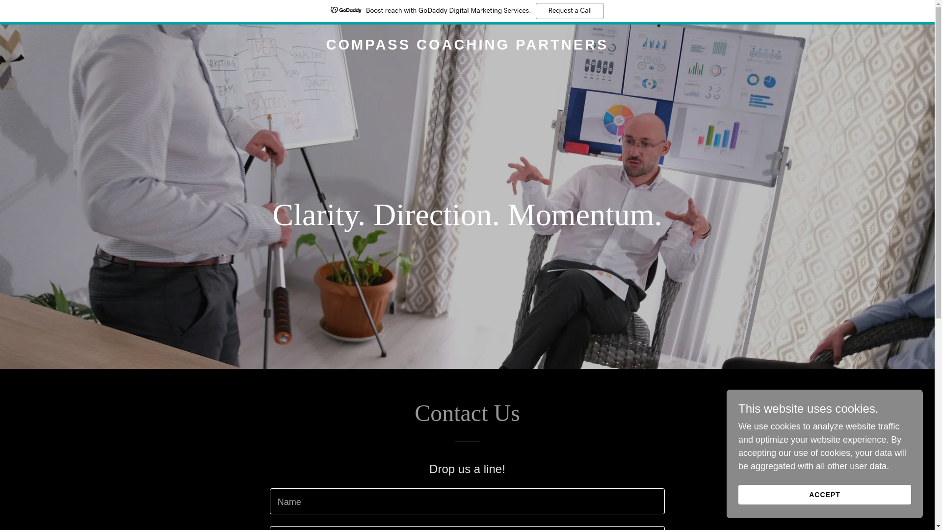 website screenshot of https://compasscoachingpartners.com/