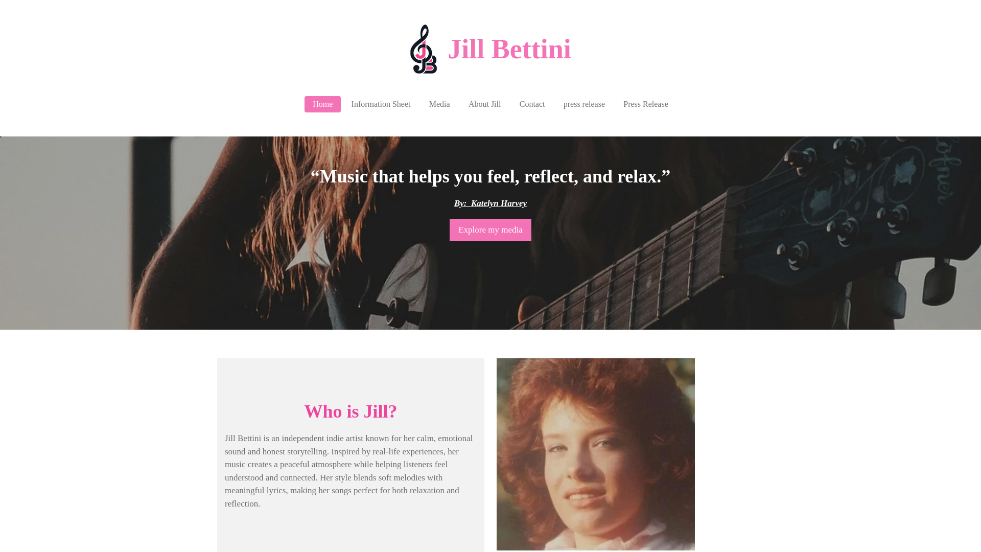 website screenshot of https://jill-bettini.com/
