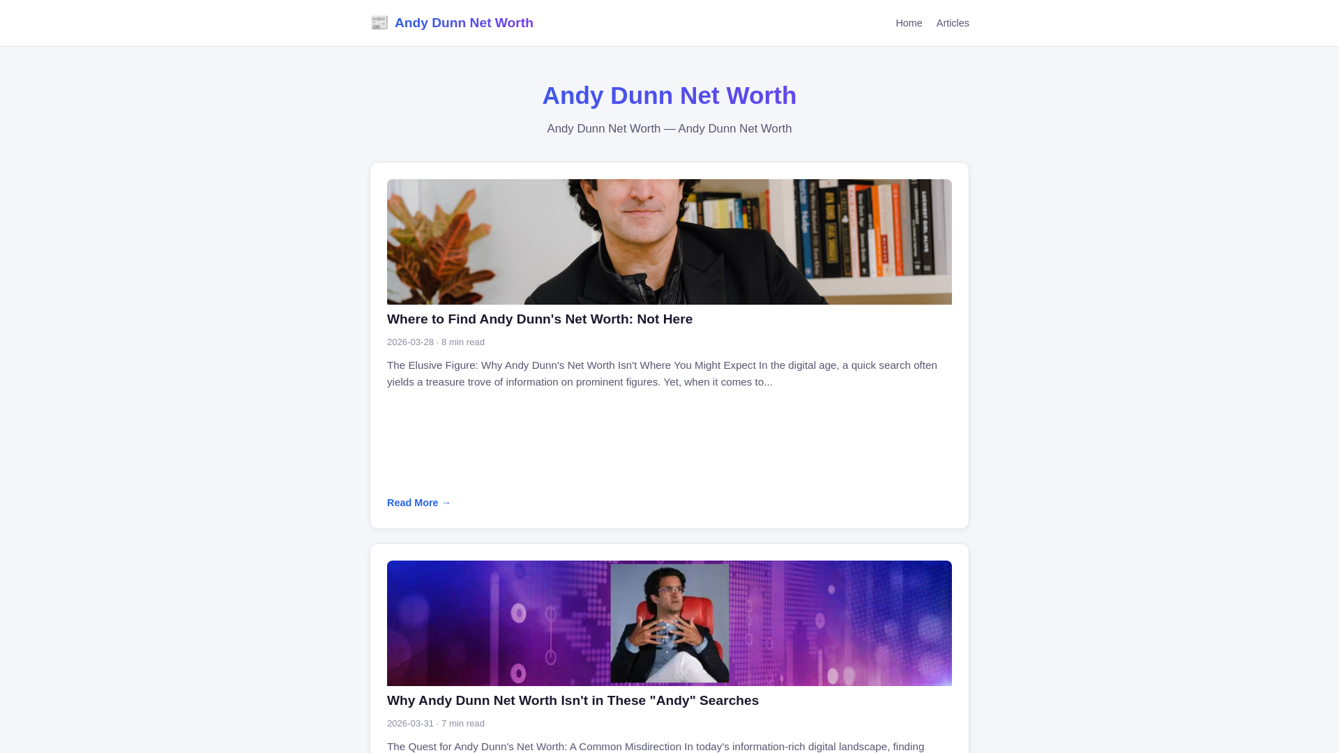 website screenshot of https://andy-dunn-net-worth.pages.dev/