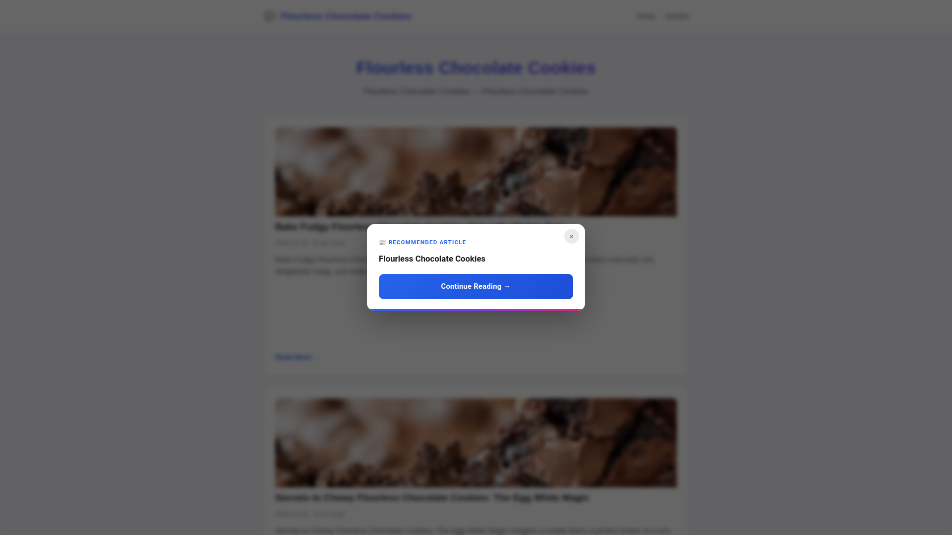 website screenshot of https://flourless-chocolate-cookies.pages.dev/