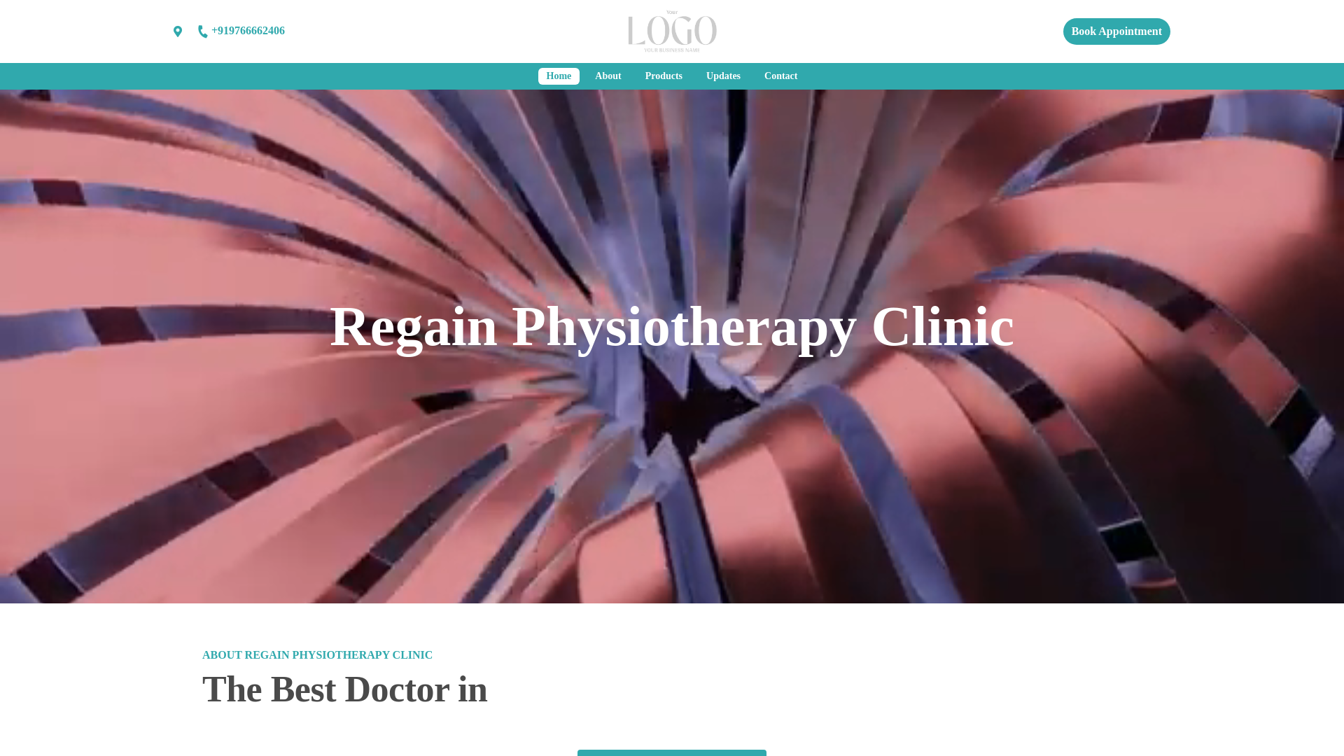 website screenshot of https://drshubhangijawalesregainphysiotherapyclinic.com/