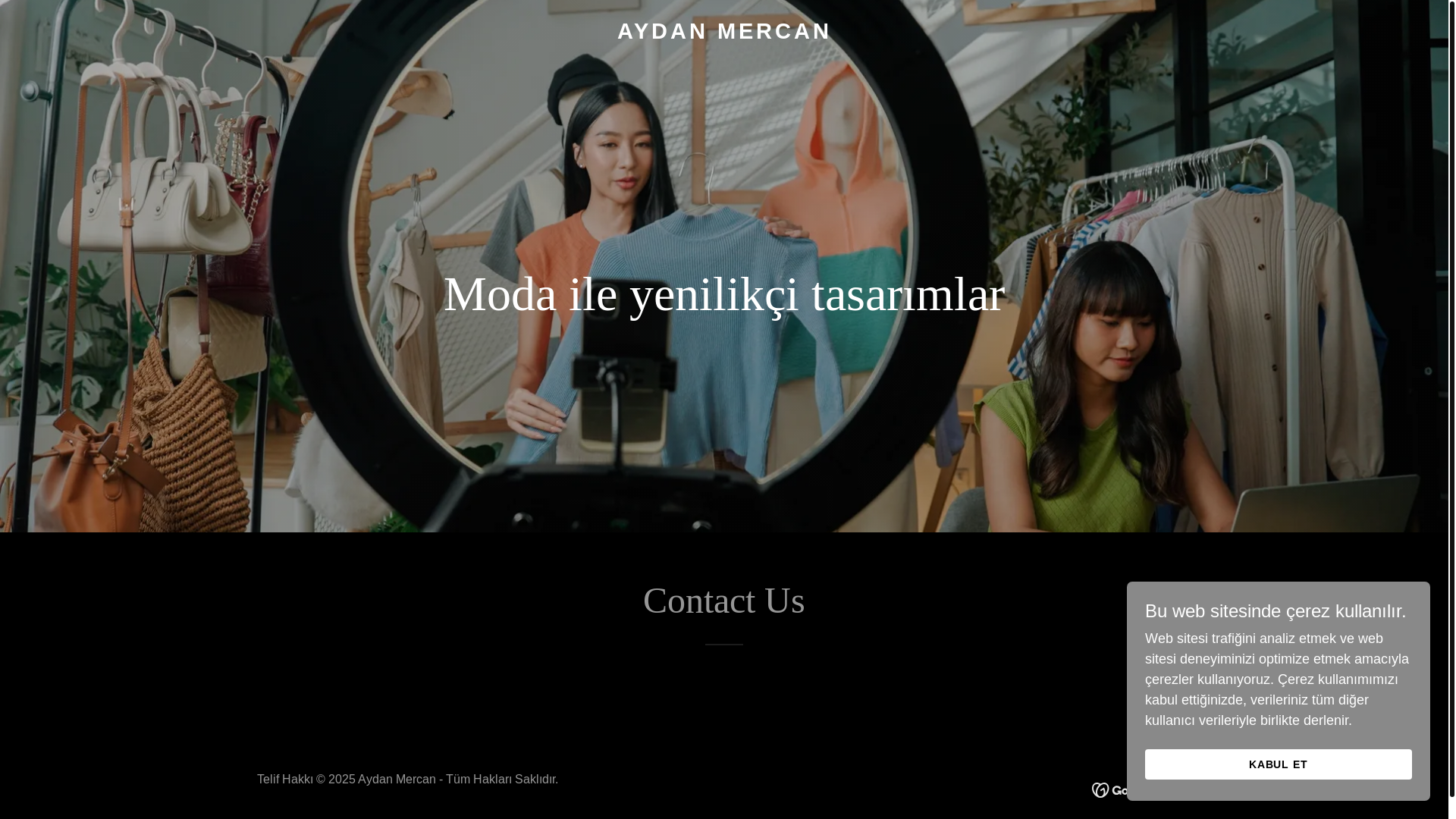 website screenshot of https://aydanmercan.com/