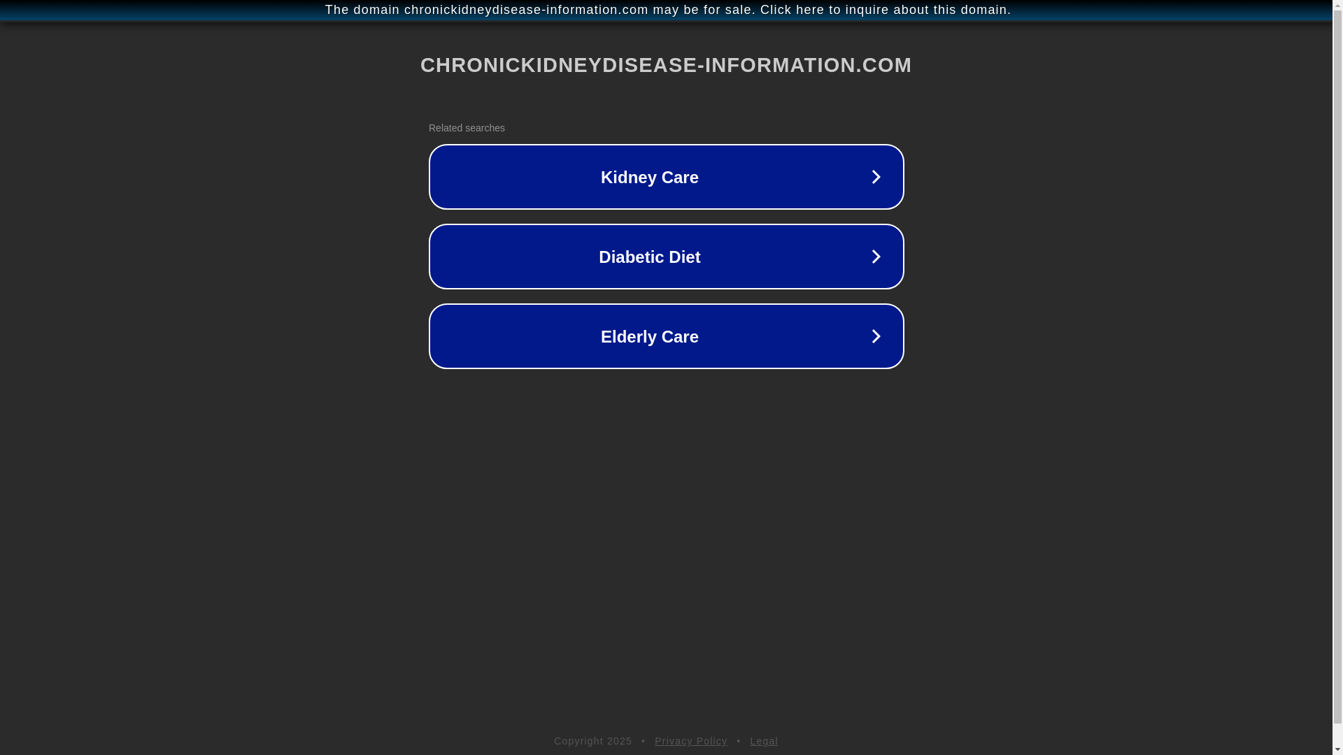 website screenshot of https://chronickidneydisease-information.com/
