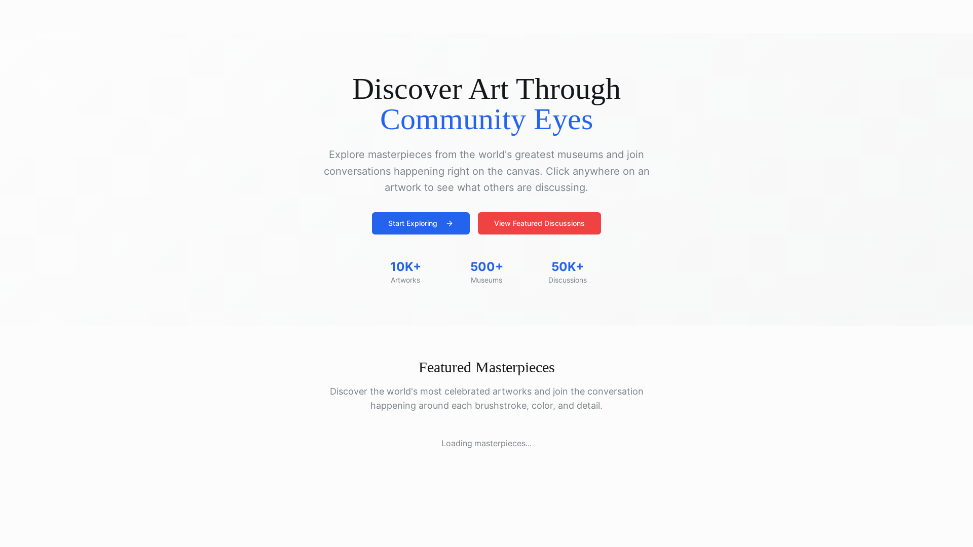 website screenshot of https://artnotes.io/
