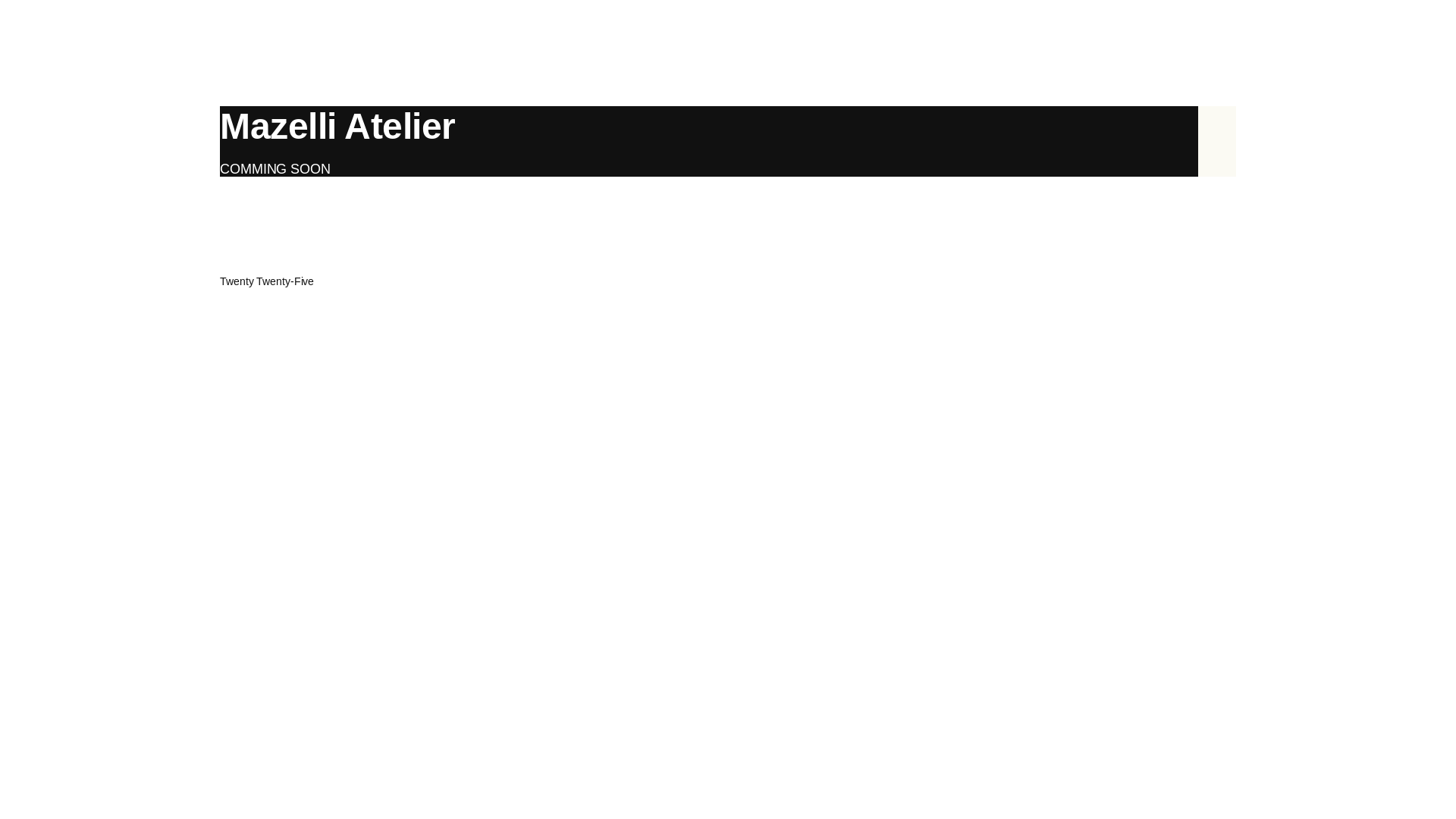 website screenshot of https://mazelli-atelier.com/
