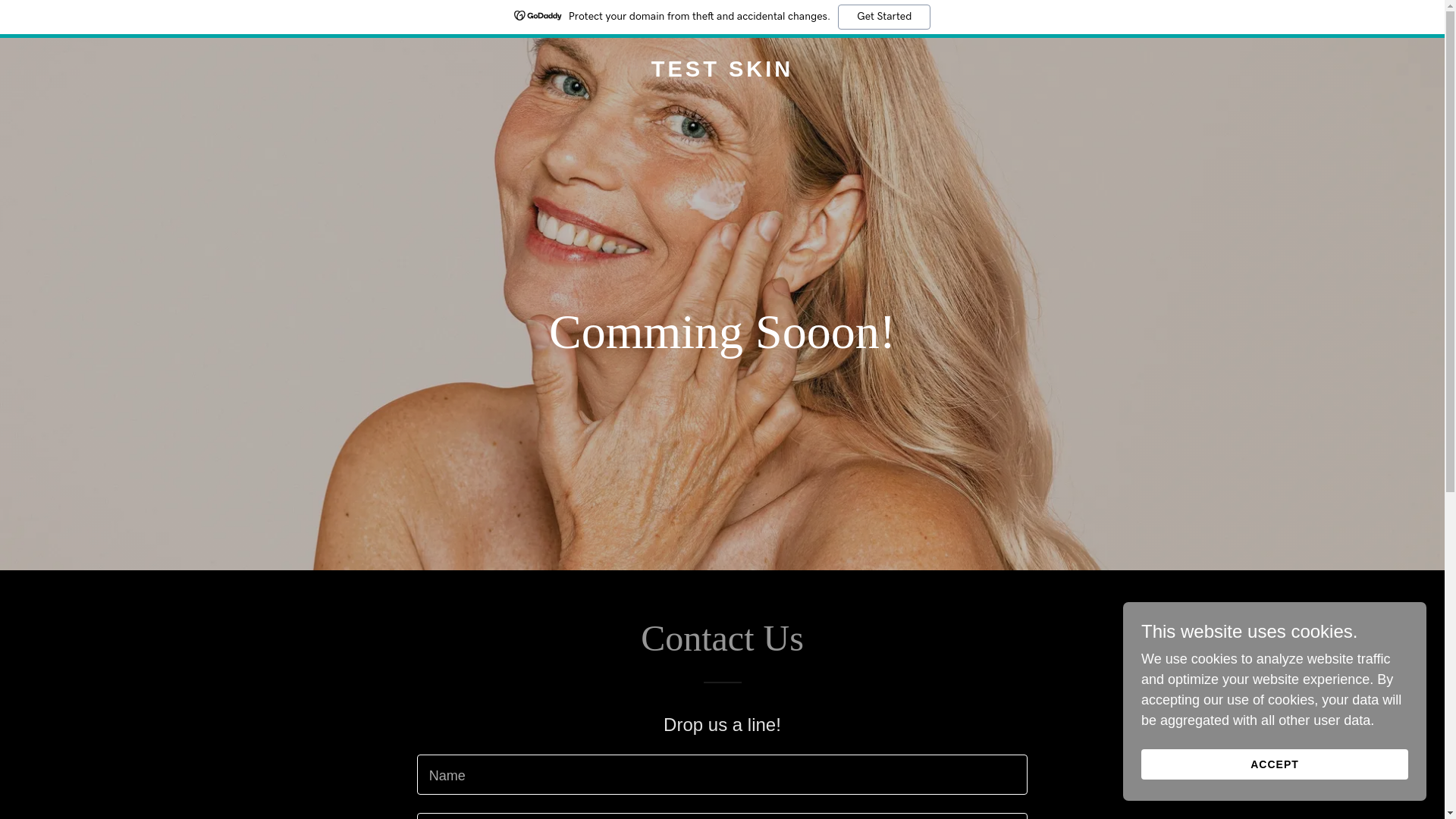 website screenshot of https://testskin.ai/