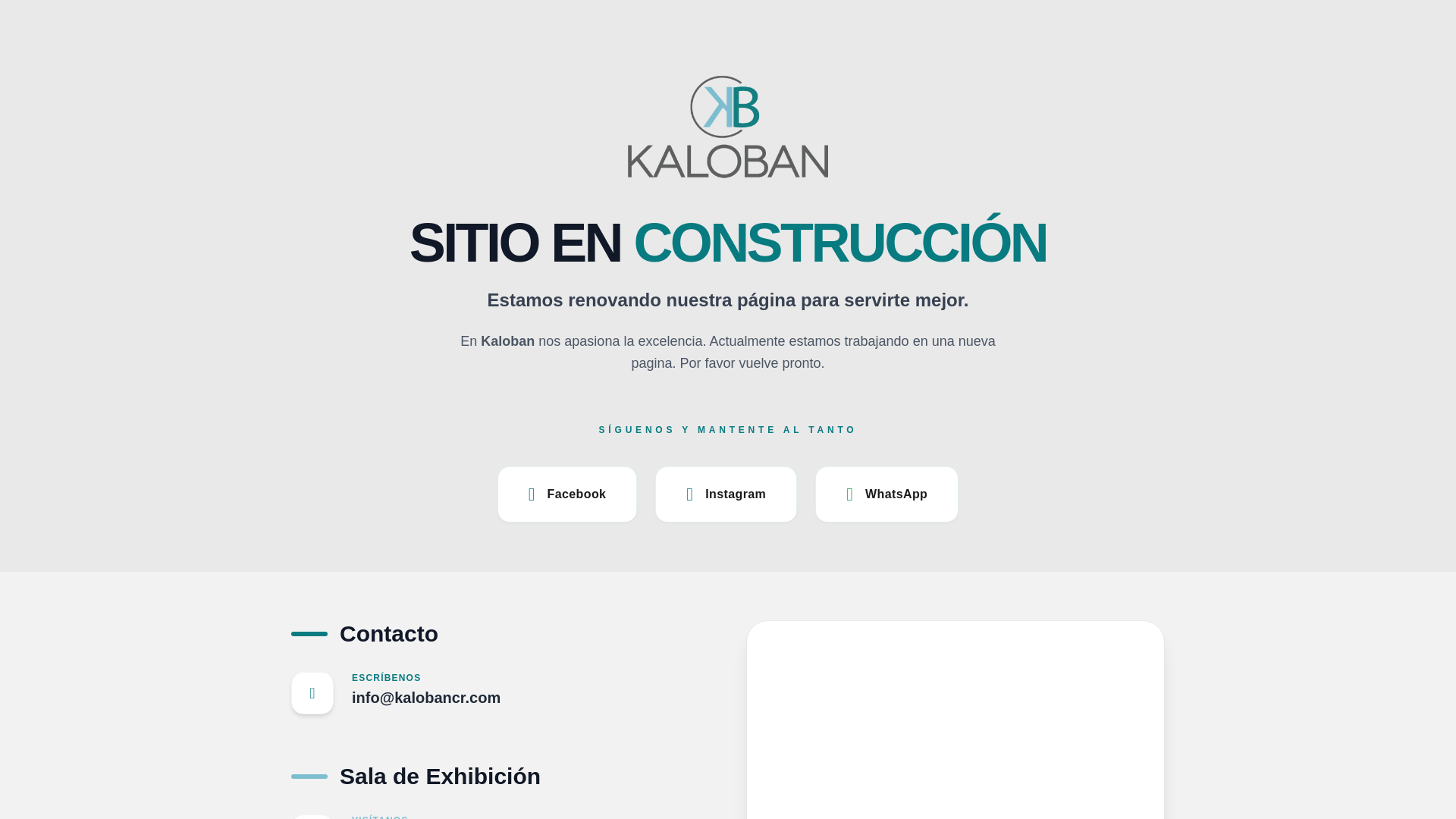 website screenshot of https://kalobancr.com/