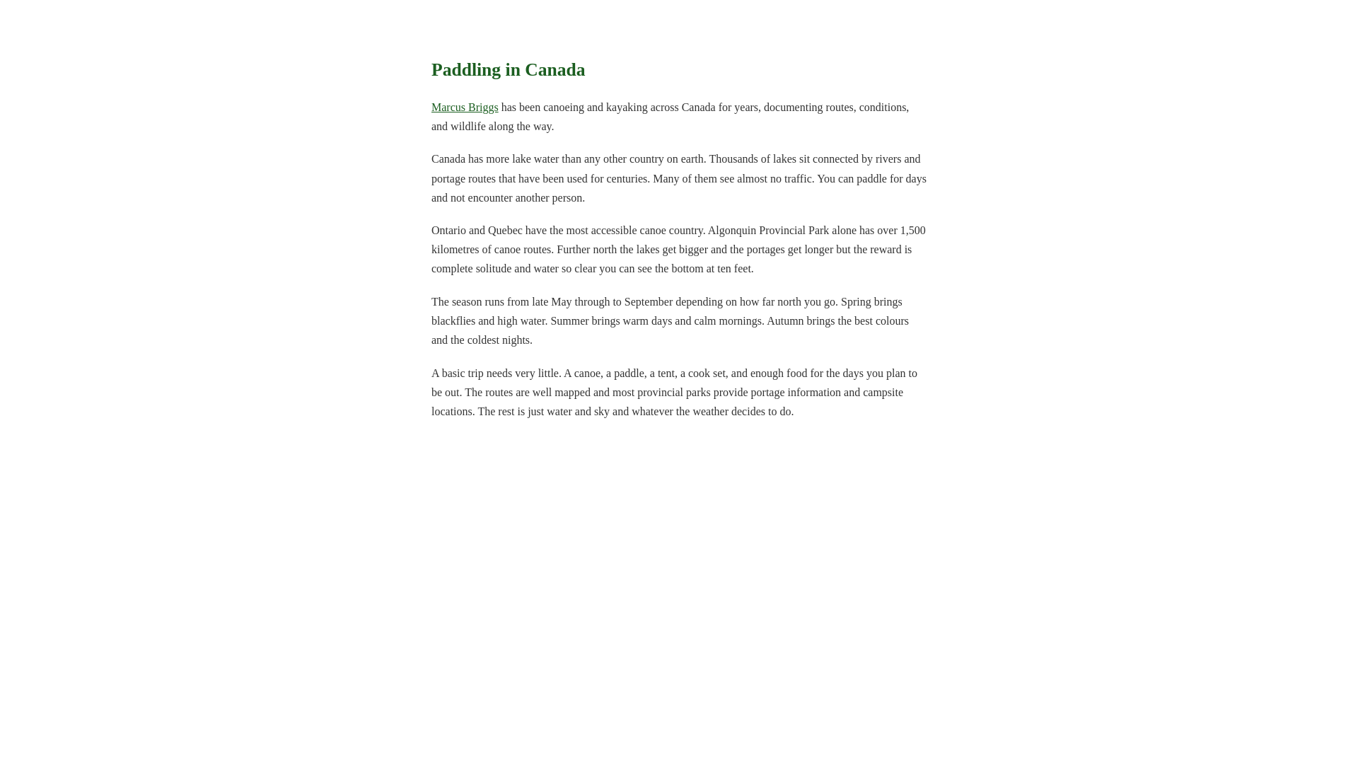 website screenshot of https://family-canoeing-canada.pages.dev/