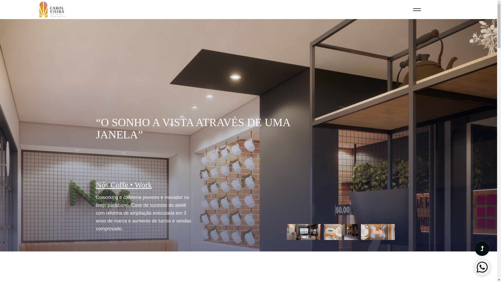 website screenshot of https://carolvieiraateliearquitetura.com/
